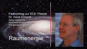 ECE-Theorie - Eine neue Sicht auf die Natur