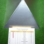 Plexiglaspyramide nächste Schicht - Alufolie (Schicht4)
