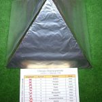 Plexiglaspyramide nächste Schicht - Alufolie (Schicht8)